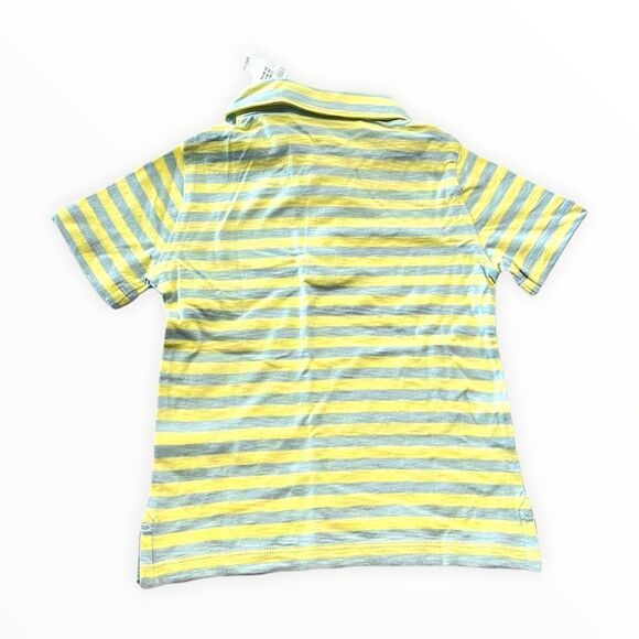 GAP Kids | Green-Blue | COTTON STRIPED POLO SHIRT - Picture 2 of 4